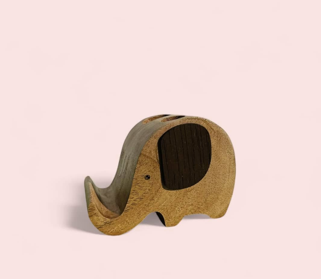 WOODEN PEN & PHONE HOLDER